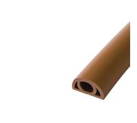 1M Fente for Fil Organisateur de Fil Cache-câble Rallonge Câblage Conduit Protecteur de Cordon Protecteur de Cordon de Sol Protecteur de câble d'alimentation(Coffee)