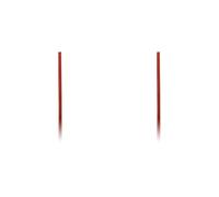1m gaine thermo rétractable Ø6,4/ Rouge - Zenitech (Lot de 2)