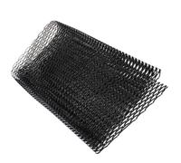 1M Grille en Aluminium Nid D'Abeille Panneau Pare-Chocs Rugueux Noir