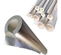 1m Isolation Tuyaux Tubes En Mousse, Tube D'isolation , Tuyau Aluminium Auto-adhésive Antigel/Ignifuge Couvercles Pour D'eau De Chauffage