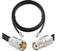 1m PL259 SO239 Câble coaxial UHF - Câble d'extension 8D-FB résistant aux intempéries PL-259 mâle / SO-239 femelle - Câble PL à très faible perte pour radio CB HAM radio SWR antennes radioamateurs