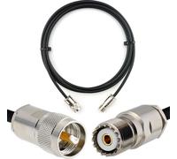 1m PL259 sur SO239 Câble coaxial UHF - Câble d'extension à faible perte résistant aux intempéries HF-240 (équivalent LMR 240) - Câble d'antenne PL pour radio CB HAM Antennes SWR Radio amateur