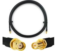 1m RP-SMA mâle vers RP-SMA femelle câble coaxial - 1 mètre de câble d'antenne à faible perte HF-240 (équivalent LMR 240) 50ohm câble d'extension - pour routeur WiFi Antenne Wireless RF WLAN Radio Mode