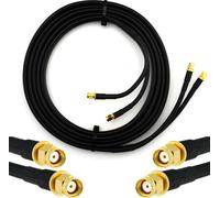 1m RP-SMA mâle vers RP-SMA mâle Câble coaxial double - HF-240 (équivalent LMR 240) Câble d'extension double Câble d'antenne - pour routeur WiFi Antenne Wireless RF WLAN Radio Modem