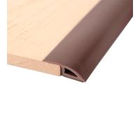 1M Seuil de Porte Adhesif Barre de Seuil de Porte de Sol en PVC Barre De Seuil Adhesive Profilé de Transition Bande de transition sol, Convient pour Une Pente de Seuil de 7-10 mm (Couleur du café)