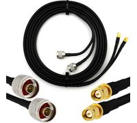 1m SMA mâle vers N mâle Câble coaxial double - HF-240 (équivalent LMR 240) Câble d'extension double d'antenne - pour WiFi RF Antenne GSM LTE 4G 5G 6G Routeur Amplificateur de signal Lora Ham CB Radio