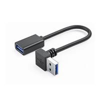 (1m Up bend) Universal Usb 3.0 Extension Cable With 90-degree Bend For Home And Office Use