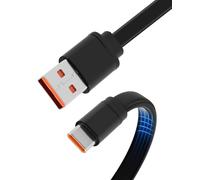 1M USB-C to USB-A 3.0 Câble,60W Câble de Charge Plat,5 Gbps Charge Rapide,Flexible Compatible with Samsung Galaxy S21/S20/A20e/A21s/A41/A42/A51/A52/A71, Xiaomi Mi 10T Lite, POCO X3 NFC,Redmi Note 11