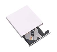 1mb DVD USB Disque Externe CD VCD Joueur écrivain de Lecteur Optique for Pc Écrivain Informatique Bureau CD-RW Burners Writer Reader Portable(Blanc)