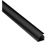 1MCT2222B Quadrant CableTraC,Quart Rond Organisateur Solution,Gestion des câbles pour les coins,Variante populaire de garniture au sol de-22x22mm x 1-mètre-Noir