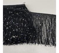 1Meter 20cm Sequin Lace Trims Latin Dress Fringe Tassel Ribbon for Sewing Dance Performance Bags Fringe Fabrics DIY Accessories