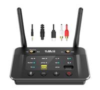 1Mii B03S Transmetteur Récepteur Audio Bluetooth 5.3 pour TV Chaîne Stéréo | DAC Audiophile, aptX LL/HD/AD, Son Hi-Fi à Faible Latence, Double Connexion, Longue Portée, Clé USB Musique, RCA Optiques AUX