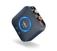 1Mii B06HD Récepteur Audio Bluetooth 5.3, Adaptateur Bluetooth pour HiFi Système Stéréo Domestique, avec aptX HD Faible Latence Low Latency 3D Surround, 15hrs Playtime, RCA 3,5mm AUX Jack