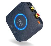 1Mii B06HD Récepteur Audio Bluetooth 5.3 pour Chaîne Hi-FI | aptX HD Faible Latence, 15H d’Autonomie, RCA 3,5mm Jack, Diffusion Sans Fil de Musique Smartphone vers Système Stéréo