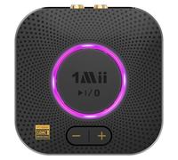 1Mii B06S+ LDAC Recepteur Bluetooth 5.3 pour la Musique Haute Résolution Stéréo à Domicile, Adaptateur Audio sans Fil Hi-FI avec aptX HD/Faible Latence, Recepteur de Contrôle du Volume Longue Portée