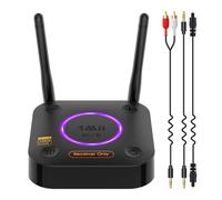 1Mii B06Ultra LDAC Récepteur Bluetooth 5.3 pour Chaîne Stéréo Hi-FI | Audio Hi-Res avec DAC Audiophile, aptX HD&LL, Contrôle du Volume, Optique RCA 3,5mm Coaxial pour Système Domestique