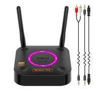 1Mii B06Ultra LDAC Récepteur Bluetooth 5.3 pour Chaîne Stéréo HiFi, Adaptateur Audio Bluetooth avec DAC Audiophile, aptX HD&LL, Contrôle du Volume, 3D Surround, Optique 3,5 mm Jack Coaxial