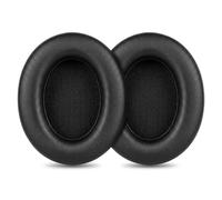 1Mii Y8+ Coussinets d’Oreille de Rechange à Clipser - Coussinets Souples en Cuir protéiné pour Casque Circum-auriculaire (Noir)