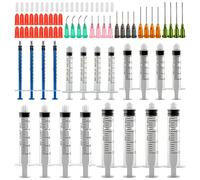 1ml 3ml 5ml 10ml 20ml Ensemble de seringues à aiguilles émoussées avec 14g 15g 16g 18g 20g Aiguilles émoussées et capuchon de seringue pour bricolage Recharge de colle à usage industriel (20pcs)