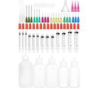 1ml 3ml 5ml 10ml 20ml seringue Luer Lock avec pointe d'aiguille, applicateur 30ml 50ml 100ml bouteille à aiguille pour bricolage, strass, travail du bois, peinture, colles, l'huile, l'encre