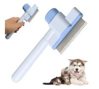 1mm Dents Rondes Brosse pour Chat et Chien, Brosse Poil Long et Court, Peigne Anti Puces pour Mascota, Peigne Chat et Chien Auto-Nettoyante, Élimine Poils Et Saletés, Doux pour La Peau
