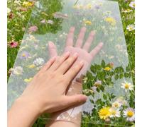 1mm Feuille de Plexiglass Souple, 50cm Largeur Transparent Plaque Polycarbonate Serre Jardin, Panneaux Panneau de Toit en Fibre de Verre pour Auvent Extérieur Carport Remplacement(70x300cm)