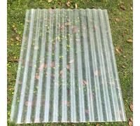 1mm Feuille De Toit Transparente, 2/3/5/6/8/10/15/20pcs Plaque D'Éclairage du Jour, Feuille De Toit Transparente Muet, Panneau Anti-Pluie Isolant, Panneau Anti-Pluie (0.9×1.7m/35×67in,6pcs)