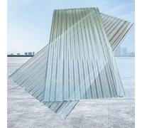 1mm Plaque D'Éclairage Du Jour,2/4/5/8/10/13/15/20pcs Feuilles De Toiture Ondulées,Panneau Anti-Pluie Isolant,Panneau De Toit De Hangar De Jardin,Plaques De Serre (0.9×1.2m,2pcs)