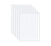 1mm Thick Acrylic Sheet Set 5pcs for Picture Frames(4x6inch) | 5-pack value set, 1mm thickness, pour crystal clear transparency, pour ideal for framing, lightweight alternative to glass