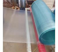 1mm Transparent Plaque Polycarbonate pour Serre Jardin, Feuille de Plexiglass Souple, Panneaux Panneau de Toit Sunshine en Fibre de Verre pour Auvent Extérieur Carport Remplacement(60x200cm)