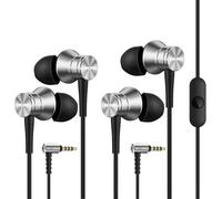 1MORE 2 Pack Écouteurs Piston Fit E1009, Écouteurs Intra-Auriculaires filaires, Casque avec Microphone et Contrôle du Volume, câble Jack 3,5 mm