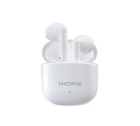 1MORE Q10 Écouteurs sans fil, Bluetooth 5.3 semi-intra-auriculaires légers, ajustement confortable, écouteurs stéréo basses profondes avec deux micros, appairage en une étape, étanches IPX4, 26H blanc