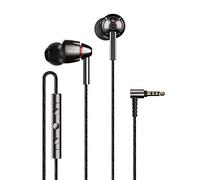 1MORE Triple Quad Driver Écouteurs Intra-Auriculaires Casque Haute fidélité Haute résolution avec Basses Chaudes, Haute résolution, Micro et télécommande en Ligne (Silver, Quad Driver)