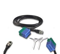 1neiSmartech Câble Auxiliaire Jack Femelle 1,5 MT pour Fiat Bravo Depuis 2007 + Kit Démontage D'Autoradio Visteon Radio Visteon pour Entrée Audio Mp3 Smartphone