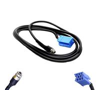 1neiSmartech Câble Auxiliaire Mini Iso Jack Femelle 3,5 Mm Entrée Auxiliaire Voiture Fiat Alfa Autoradio Delphi Grunding (No Source Available) Blaupunkt Continentale Longueur 150 Cm