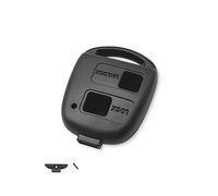 1neiSmartech Coque pour clé télécommande 2 Touches, Compatible avec Toyota Corolla Verso Rav4 Celica, Couleur Noire, pièce de Rechange complète avec vis et Support pour Lame