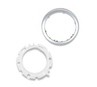 1neiSmartech Kit bague de retenue et cadre extérieur argent compatible avec Citroën C3 2003-2009 et compatible avec C2 2003-2010, OEM 7589T8, 7589V0