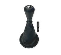 1neiSmartech Kit pommeau de levier de vitesses 5 vitesses, casque en simili cuir compatible avec Peugeot Partner (2008-2022) et Citroen Berlingo III MK3 avec cadre, bague de rétention et adaptateur