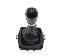1neiSmartech Kit pommeau levier de vitesses 5 vitesses et casque en simili cuir compatible avec Ford Fiesta MK5 2008 et MK6 2008-2012, OEM 8A6R-7H409-MA, 8A6R7H409MA, 1556845