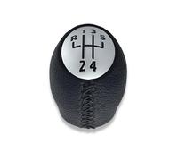 1neiSmartech Pommeau de levier de vitesses 5 vitesses compatible avec Renault Clio III 2005-2009, compatible avec Scenic et autres modèles de voiture, avec coutures noires, arrière en haut et gauche