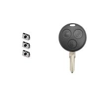 1neiSmartech Schlã¼Ssel Couvercle de Valise et Lampe Telecomann 3 Boutons pour Voiture Smart Fortwo 450 Compatible avec No Trasponder No Elektronica + Micropulsanti