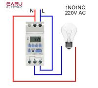 1NO1NC 220V CA - 30A - Thc15a Nouveau Type De Rail Din 2 Fils Hebdomadaire 7 Jours Programmable Minuterie Num