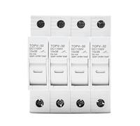 1P 2P 3P 4P 1100V DC Fuse Holder 10 * 38mm High Voltage PV TOPV-32X Base Photovoltaic System Protection Protector gPV(4P Without LED)