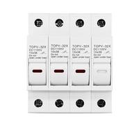1P 2P 3P 4P 1100V DC Fuse Holder 10 * 38mm High Voltage PV TOPV-32X Base Photovoltaic System Protection Protector gPV(1P Without LED)