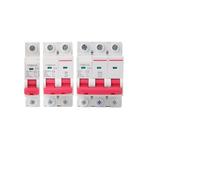 1P/2P/3P Miniature Circuit Breaker MCB Din Rail Breaking Capacity 6A/10A/16A/20A/25A/32A/40A/50A/63A AUOQKQUT(2P,25A)