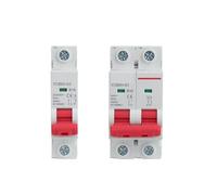 1P 2P B Curves MCB B16A/B32A Din Rail Breaking Capacity 1-2 Poles Miniature Circuit Breaker AUOQKQUT(2P,B16A)