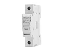 1P 2P DC Fuse Holder 10 * 38mm High Voltage Solar PV 1100V TOPV-30 Base Photovoltaic System Protection Protector EKFBQBGW(30A,1P Without LED)
