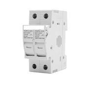1P 2P DC Fuse Holder 10 * 38mm High Voltage Solar PV 1100V TOPV-30 Base Photovoltaic System Protection Protector gpV NWPNLXEA(2P Without LED)