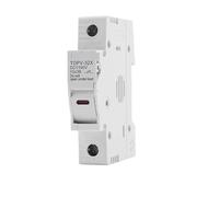 1P 2P DC Fuse Holder 10 * 38mm High Voltage Solar PV 1100V TOPV-30 Base Photovoltaic System Protection Protector BIANMTSW(20A,1P With LED)
