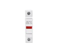 1P 2P DC Fuse Holders Solar PV 10 * 38mm DC 1000V Fuse Base Solar Photovoltaic System Protection Short Circuit Protector gpV MQXFCZUX(1P With LED)